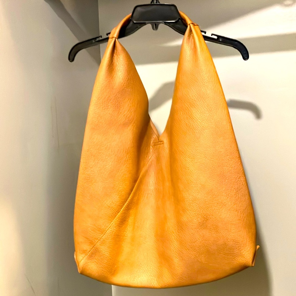 Super Cute Anthropologie Large Bag Purse Hobo Faux Leather